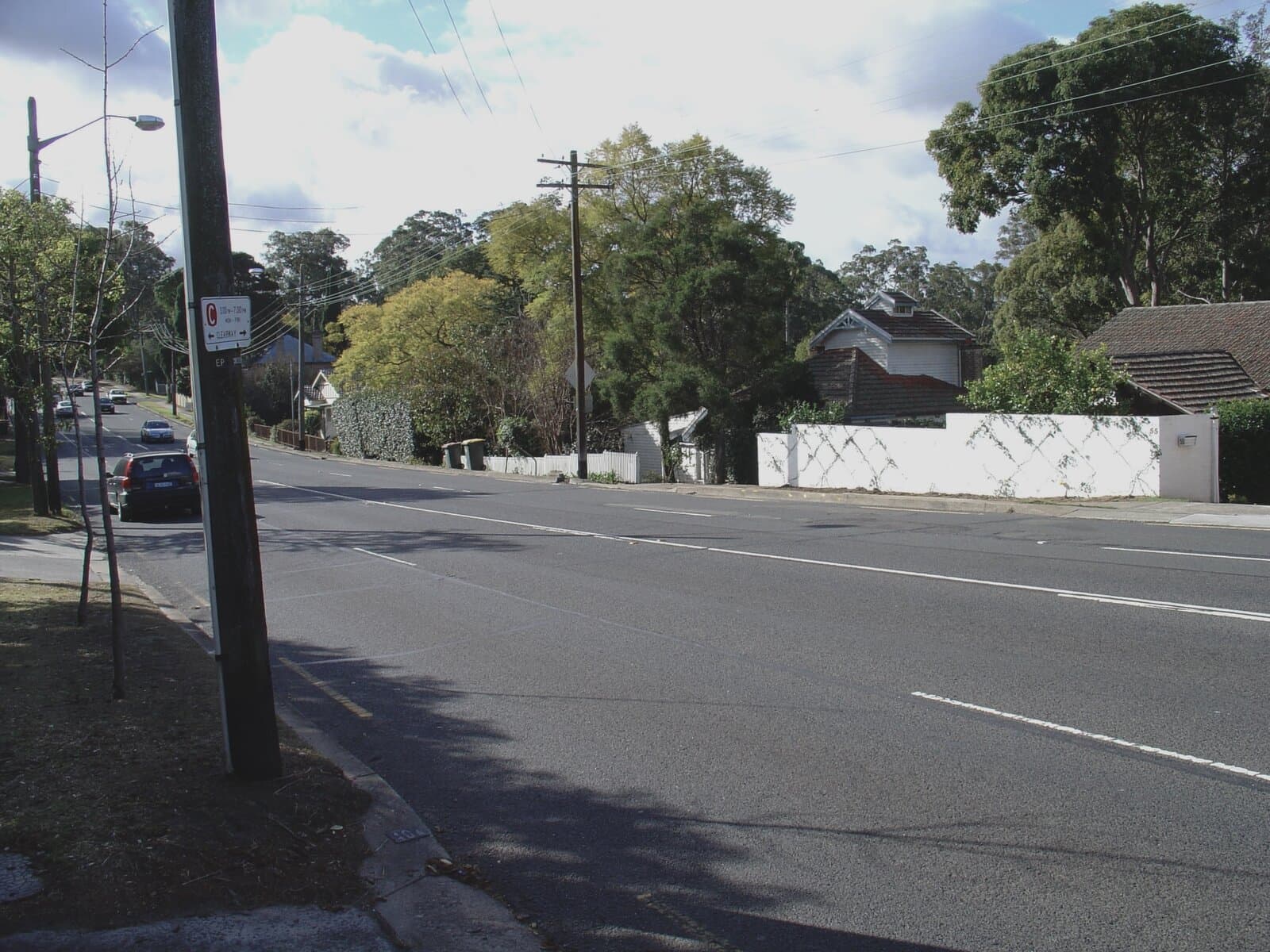 The road where Andrew's accident happened